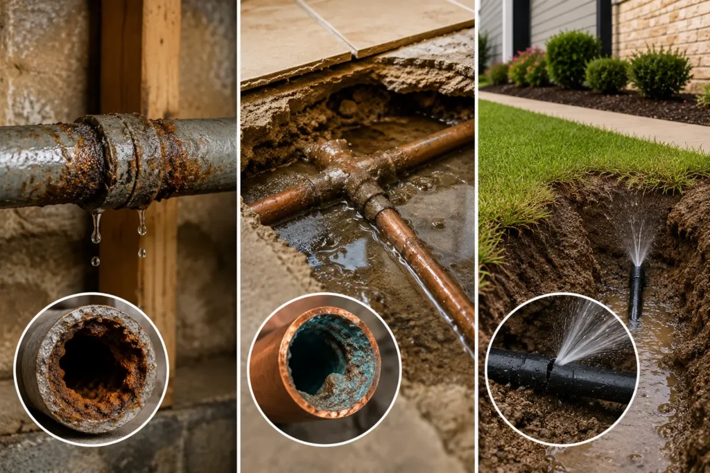 Common Sources of Hidden Leaks in Midland Homes